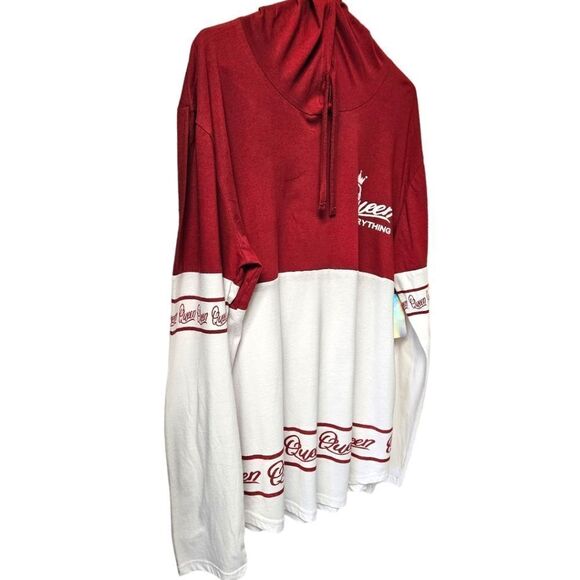 NWT ON FIRE Plus Size LongSleeve pulloverโ"QUEEN OF EVERYTHING" Hooded Top - Picture 3 of 13